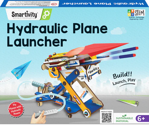 Smartivity 2 in 1 Hydraulic Planes & Darts Launcher | Ages 6+