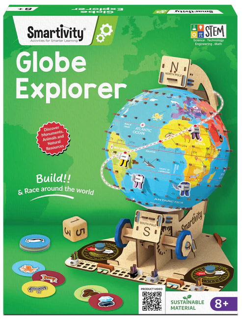 Smartivity Globe Explorer | 8-14 years | 1000+ Facts About Animals, Monuments, Places