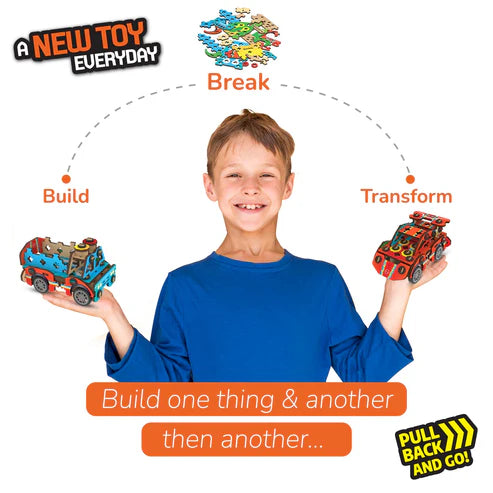 Smartivity 20 in 1 Spin-n-Go Kit | Ages 6+ | Build a Moving Robot, CAR, Airplane & More