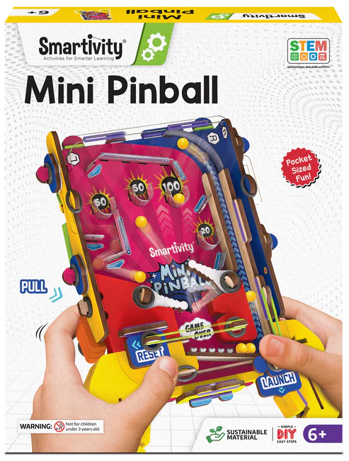 Smartivity Hand-Held Mini Pinball Game | 6 - 14 years | Screen Free Play