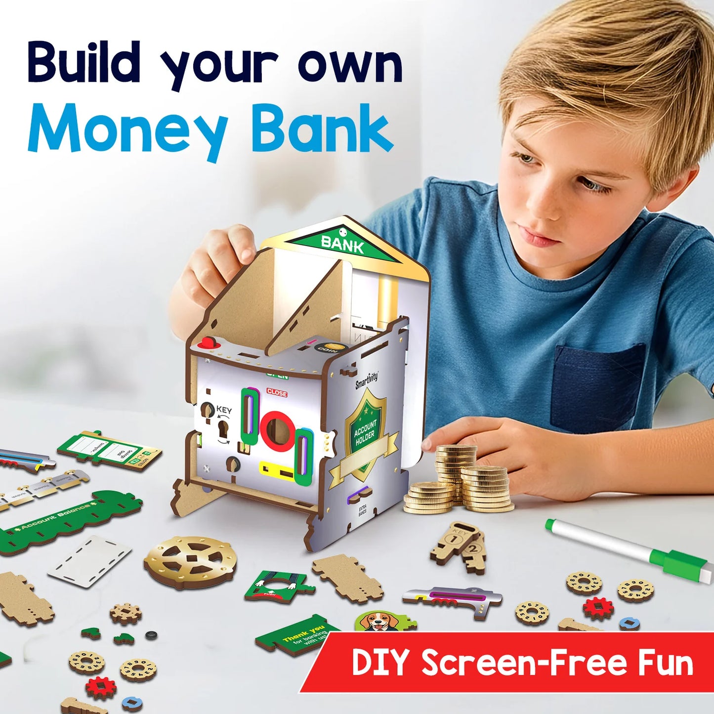 Smartivity Money Bank | 6 - 14 years | DIY STEM Construction Toy