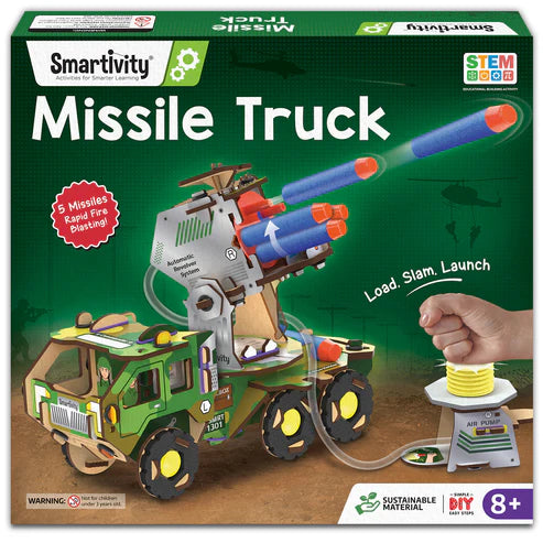 Smartivity Missile Launcher - Army Truck | 8 - 14 years | DIY STEM Construction Toy