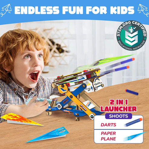Smartivity 2 in 1 Hydraulic Planes & Darts Launcher | Ages 6+