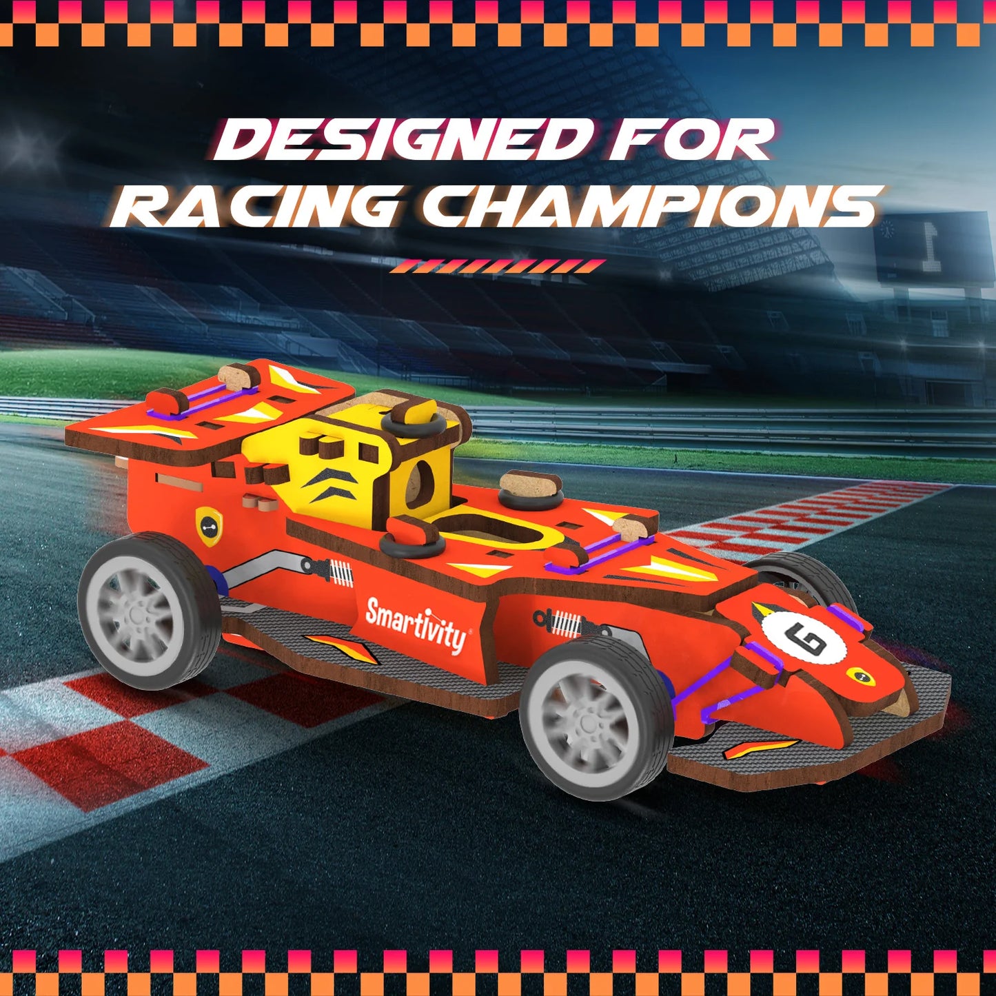 F1 Speed Racing Car | Ages 6+ | DIY STEM Construction Toy