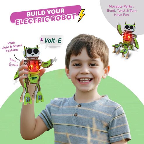 Smartivity Electro Play Lab | 8-14 Years | 8+ Circuit Experiments & DIY Electric Robot with Light and Sound
