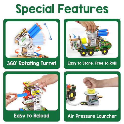 Smartivity Missile Launcher - Army Truck | 8 - 14 years | DIY STEM Construction Toy
