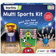Smartivity 3-in-1 Multi Sports Kit | DIY STEM Wooden Construction Game | Build and Play Basketball, Bowling, and Ring Toss Games | Educational Toy for Kids | 6+ Years