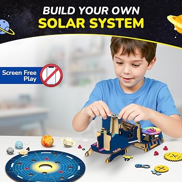 Smartivity DIY Solar System Kit Gear-Driven Working Model of Planets for Boys & Girls 8-14 Years
