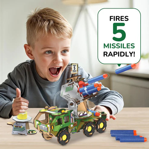 Smartivity Missile Launcher - Army Truck | 8 - 14 years | DIY STEM Construction Toy