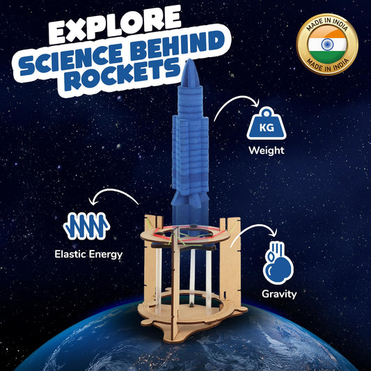 Smartivity Space Rocket Launcher Toy | 6-14 Years Old | DIY Science Toy for Kids