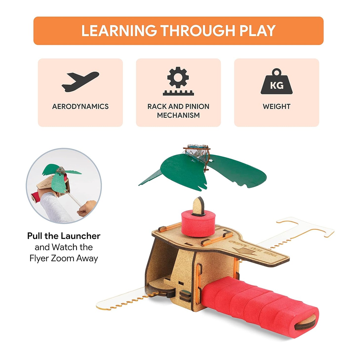 Smartivity Gear Propeller Flying Machine | STEM Educational DIY Fun Toys | Ages 6+