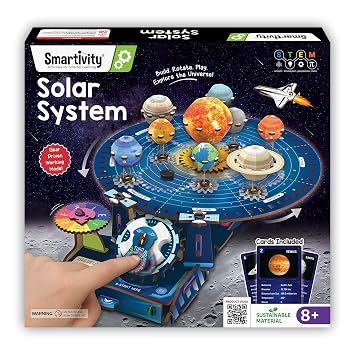 Smartivity DIY Solar System Kit Gear-Driven Working Model of Planets for Boys & Girls 8-14 Years