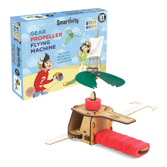 Smartivity Gear Propeller Flying Machine | STEM Educational DIY Fun Toys | Ages 6+