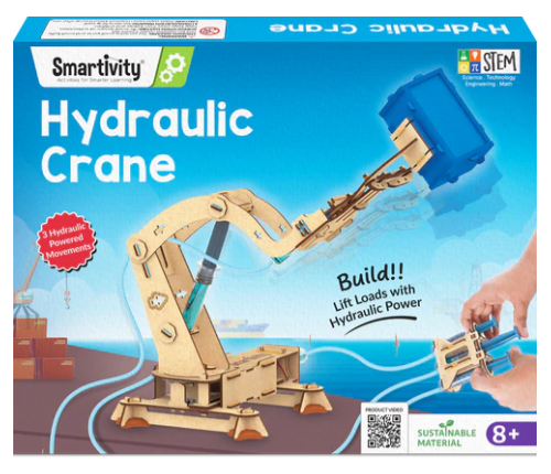Smartivity Hydraulic Crane | 8-14 years | DIY STEM Construction Toy