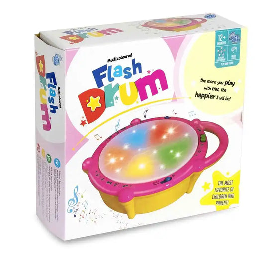 iToys Multicoloured Flash Drum | Age 12+ Months | Best gift for Toddlers | Musical