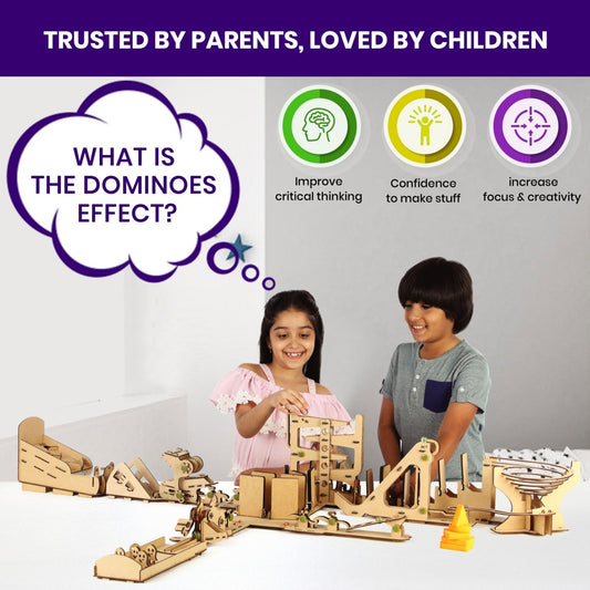 Smartivity Chain Reaction Colliding Dominoes STEM Educational DIY Fun Toys | Ages 8 To 14