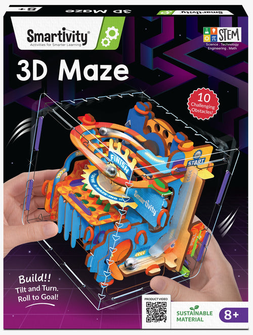 Smartivity 3D Maze | Age 8+ | DIY Toy | Problem Solving | Educational Gift