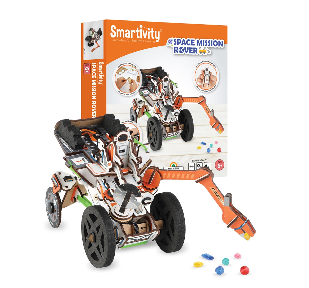 Smartivity Space Mission Rover | STEM Educational DIY Kit Multicolor | Ages 6Y+